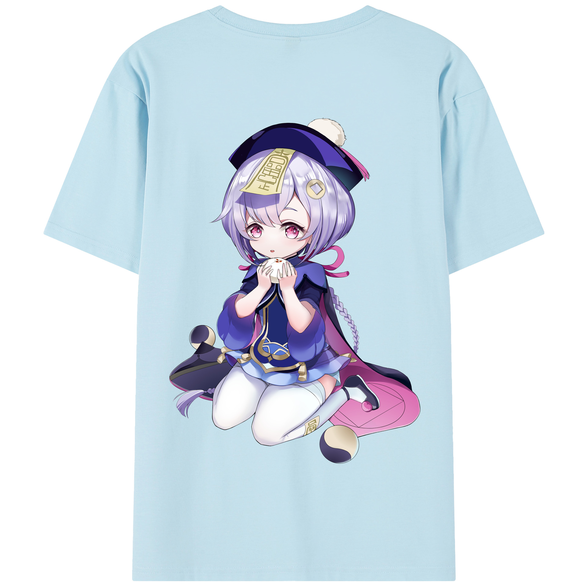 げんし神 七七 なな  genshin Nana 綿100％半袖Tシャツ（背面プリント）